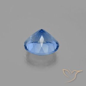 Fluorite che cambia colore Blu Navy Intenso naturale da 14.12 ct, Rotondo, VS