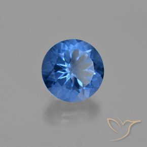 Fluorite che cambia colore Blu scuro naturale da 14.16 ct, Rotondo, VS