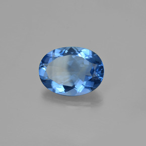 Fluorite che cambia colore Blu navy naturale da 18.62 ct, Taglio ovale, VS