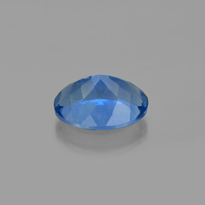 Fluorite cangiante naturale blu da 22,67 ct, taglio ovale, VS