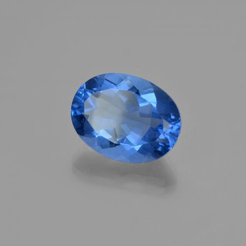 Fluorite cangiante naturale blu da 21,49 ct, taglio ovale, VS