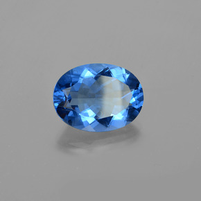 Fluorite cangiante naturale blu da 19,78 ct, taglio ovale, VS