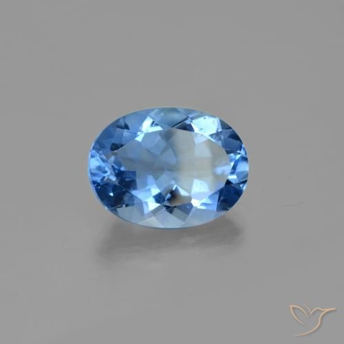 Fluorite che cambia colore Blu navy naturale da 20.85 ct, Taglio ovale, VS