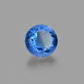 Fluorite cangiante naturale blu da 11,21 ct, taglio rotondo, VS