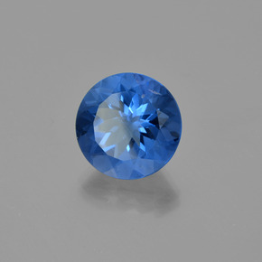 Fluorite che cambia colore Blu Navy Intenso naturale da 14.53 ct, Taglio rotondo, VS