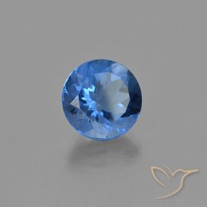 Fluorite che cambia colore Blu scuro naturale da 11.83 ct, Rotondo, VS