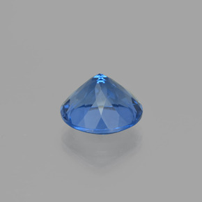 Fluorite che cambia colore Blu Navy Intenso naturale da 11.19 ct, Taglio rotondo, VS
