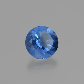 Fluorite che cambia colore Viola-blu naturale da 11.46 ct, Taglio rotondo, VS