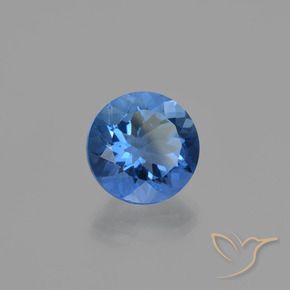 Fluorite che cambia colore Blu navy naturale da 11.55 ct, Rotondo, VS
