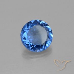 Fluorite che cambia colore Blu scuro naturale da 12.34 ct, Rotondo, VS