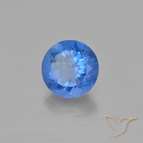 Fluorite che cambia colore Blu Egiziano naturale da 13.99 ct, Rotondo, VS
