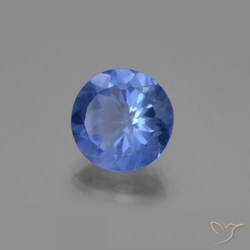 Fluorite che cambia colore Blu navy naturale da 11.27 ct, Rotondo, VS