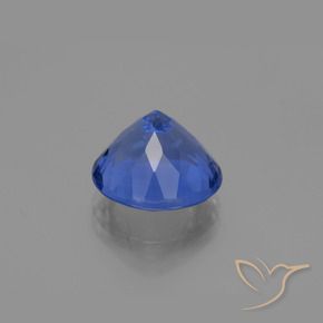 Fluorite che cambia colore Blu Navy Intenso naturale da 10.91 ct, Rotondo, VS-SI