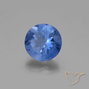 Fluorite che cambia colore Blu scuro naturale da 11.78 ct, Rotondo, VS