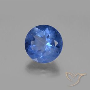 Fluorite che cambia colore Blu scuro naturale da 12.15 ct, Rotondo, VS