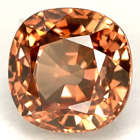 Granato cangiante Arancione naturale da 1.11 ct, Taglio a cuscino, VS