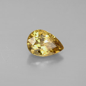 Granato cangiante Marrone dorato ad arancione naturale da 1.16 ct, Forma a pera, VVS-VS