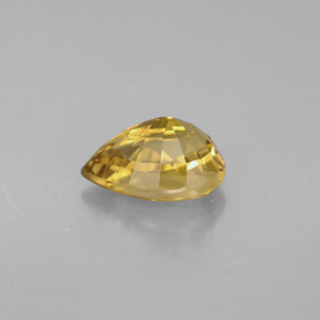 Granato cangiante Marrone dorato ad arancione naturale da 1.16 ct, Forma a pera, VVS-VS