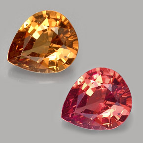 Granato cangiante naturale multicolore da 1,16 ct, taglio a pera, VS