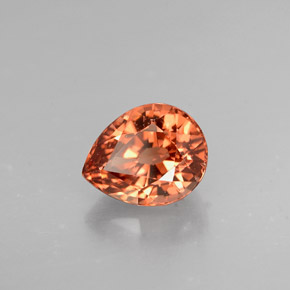 Granato cangiante Color rosa naturale da 1.25 ct, Forma a pera, VVS-VS