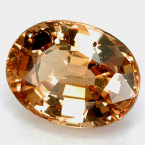 Granato cangiante Arancione naturale da 1.11 ct, Taglio ovale, VVS-VS