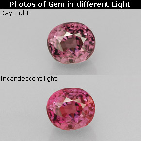 Granato cangiante naturale multicolore da 1,01 ct, taglio ovale, VS-SI