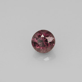 Granato cangiante Viola a rosso-rosa naturale da 0.66 ct, Taglio rotondo, VS