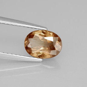 Granato cangiante Marrone dorato ad arancione naturale da 1.37 ct, Taglio ovale, VS
