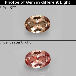 Granato cangiante naturale multicolore da 0,75 ct, taglio ovale, VVS-VS