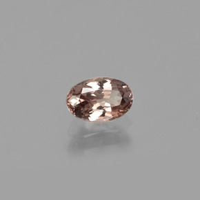 Granato cangiante Marrone dorato a rosa naturale da 0.69 ct, Taglio ovale, VS