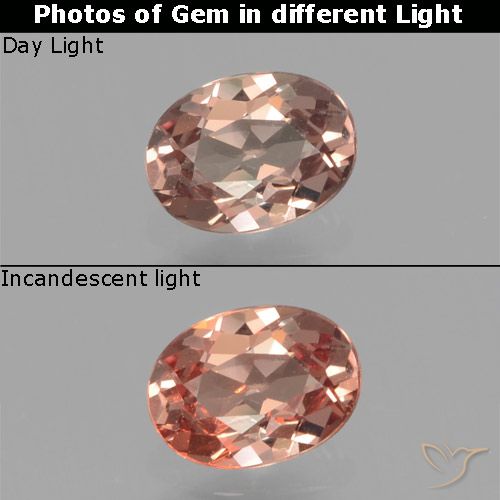 Granato cangiante Hickory Brown naturale da 0.41 ct, Taglio ovale, VS