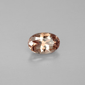 Granato cangiante Rosato a rosso-rosa naturale da 0.62 ct, Taglio ovale, VS