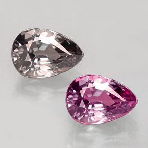 Granato cangiante Marrone verdastro a rosa rossa naturale da 1.18 ct, Forma a pera, VVS-VS