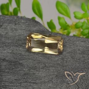 Granato cangiante Giallo terroso naturale da 0.74 ct, Ottagonale / Taglio smeraldo, VVS-VS