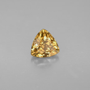 Granato cangiante Marrone verdastro a rosa rossa naturale da 0.71 ct, Taglio trillion, VS