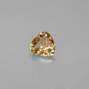 Granato cangiante Marrone dorato a rosa naturale da 0.77 ct, Taglio trillion, VS
