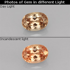 Granato cangiante naturale multicolore da 1,08 ct, taglio ovale, VVS-VS