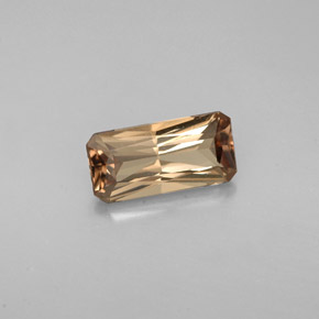 Granato cangiante Marrone dorato ad arancione naturale da 1.44 ct, Taglio smeraldo, VS