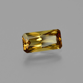Granato cangiante Marrone verdastro a arancio naturale da 1.25 ct, Taglio smeraldo, VS