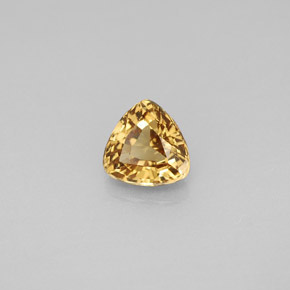 Granato cangiante Marrone dorato ad arancione naturale da 0.89 ct, Taglio trillion, VS