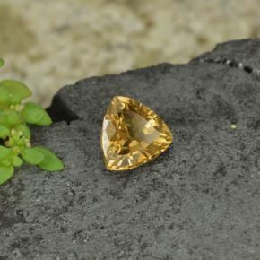 Granato cangiante Giallo dorato naturale da 0.78 ct, Taglio trillion, VS