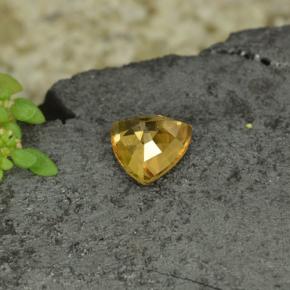 Granato cangiante Giallo dorato naturale da 0.78 ct, Taglio trillion, VS