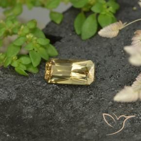 Granato cangiante Giallo dorato naturale da 0.72 ct, Ottagonale / Taglio smeraldo, VS