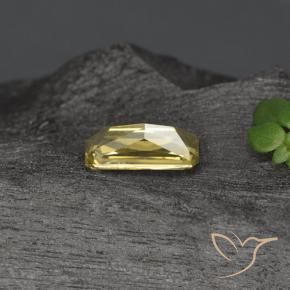 Granato cangiante Giallo dorato naturale da 0.69 ct, Ottagonale / Taglio smeraldo, VVS-VS