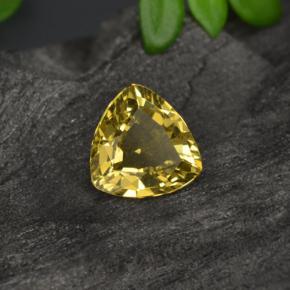 Granato cangiante naturale dorato da 0,64 ct, trillion, VS