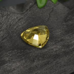 Granato cangiante naturale dorato da 0,64 ct, trillion, VS