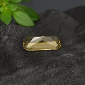 Granato cangiante Marrone dorato naturale da 0.57 ct, Taglio smeraldo, VVS