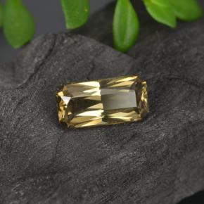 Granato cangiante naturale dorato da 0,78 ct, taglio smeraldo, VVS