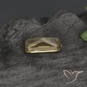 Granato cangiante Marrone dorato naturale da 0.74 ct, Ottagonale / Taglio smeraldo, VVS-VS
