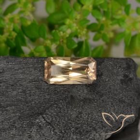Granato cangiante Marrone dorato naturale da 0.69 ct, Ottagonale / Taglio smeraldo, VVS-VS